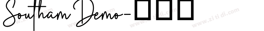 Southam Demo字体转换